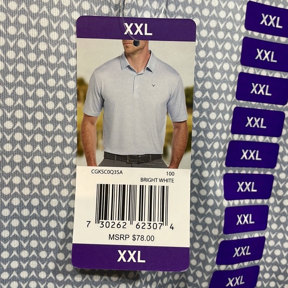 Callaway Short Sleeve Golf Polo Shirt - Picture 3 of 6